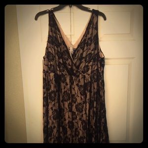 Vintage inspired Black and Tan dress