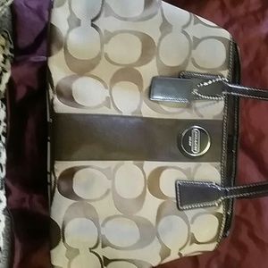 Coach Canvas signature Carryall