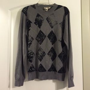 MEN'S Hurley argyle sweater.
