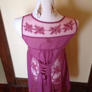 🚫SOLD🚫 People Slip Dress W/Earrings