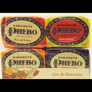 Brazil's Finest Phebo Soap Bar Set of 4