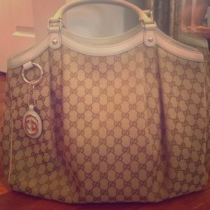 authentic Gucci large sukey tote