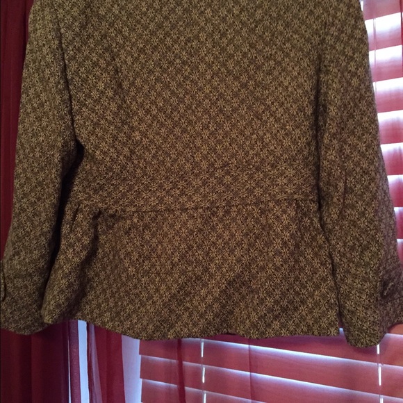 Ann Taylor LOFT blazer (Tan & Brown) - Picture 4 of 4