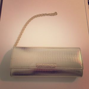 Brand New gold and crystal clutch