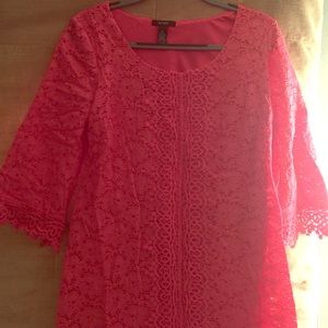 Pink lace dress