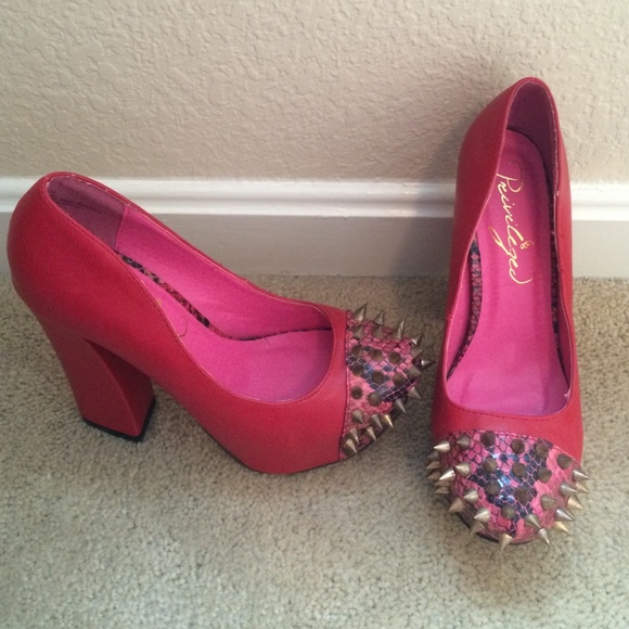 REDUCED Red Spiked Heels