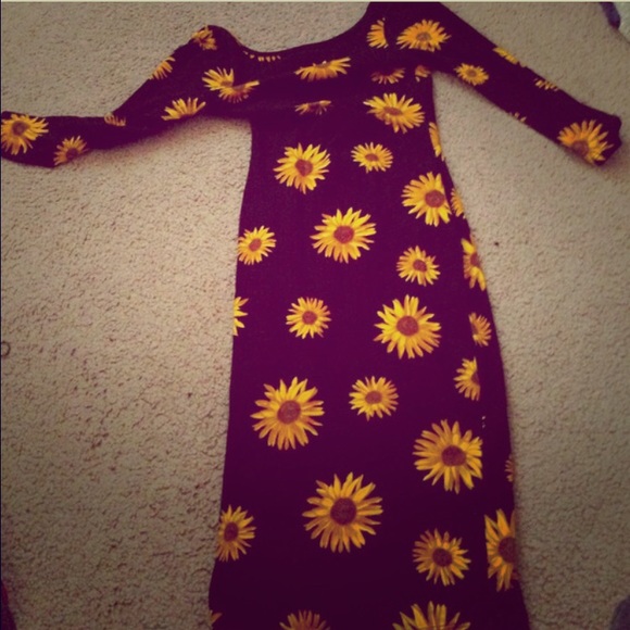 *reposted* sunflower bodycon