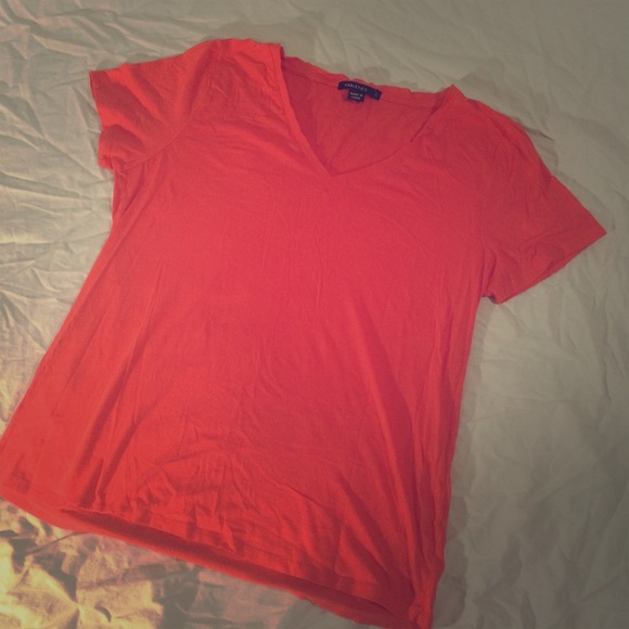 Fabletics Orange exercise tee size L