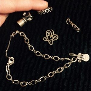 James Avery charm bracelet and charms
