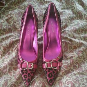 Nine West Pink Cheetah Print Pumps
