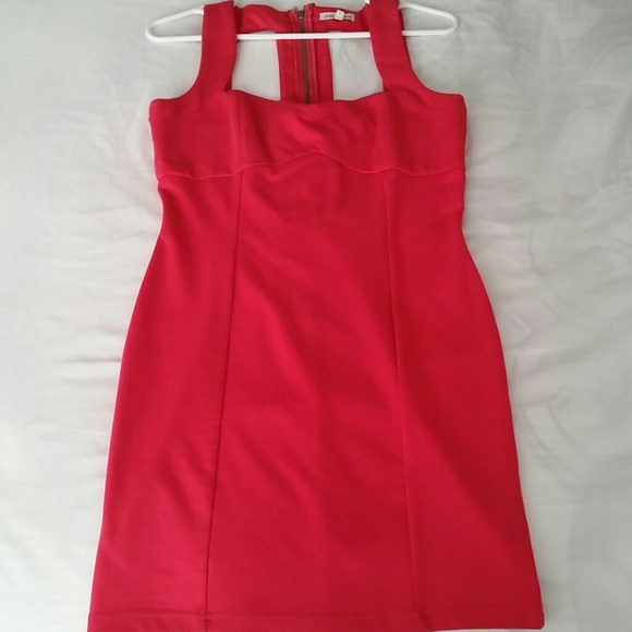 *LIKE NEW* Sweetheart cutout dress (hot pink)