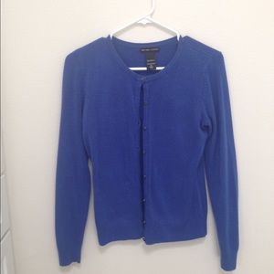 Blue sweater cardigan