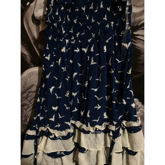 SOLD!!! Rue 21 blue dress with birds - Picture 2 of 3