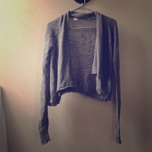 Cute gray sweater!