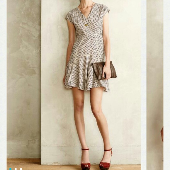 San & Soni Anthropologie Cross Stitched Dress