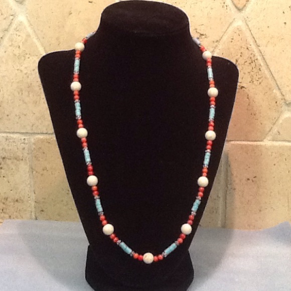 Coral and Turquoise Necklace