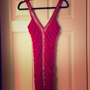 Arden B Red bodycon mini cocktail dress