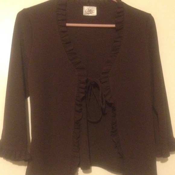 Brown cardigan