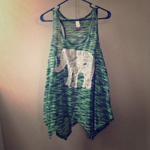 Cute elephant tank top