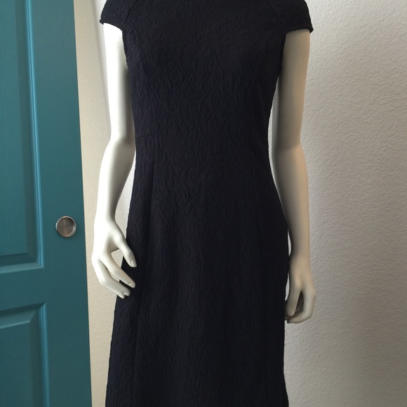 Ann Taylor NWOT Deep Purple Textured Dress