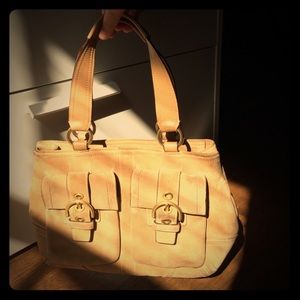Coach suede purse