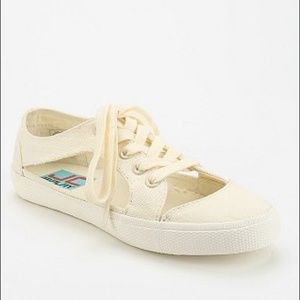 Jeffrey Campbell Lylas Cut-Out Sneakers, Off White