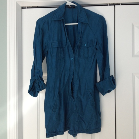 Bebe teal romper