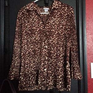 Leopard Button Down Shirt
