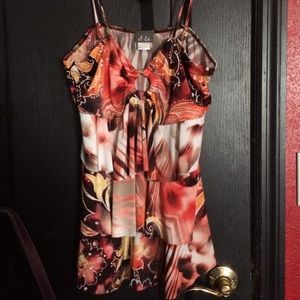 Floral patterned tank top