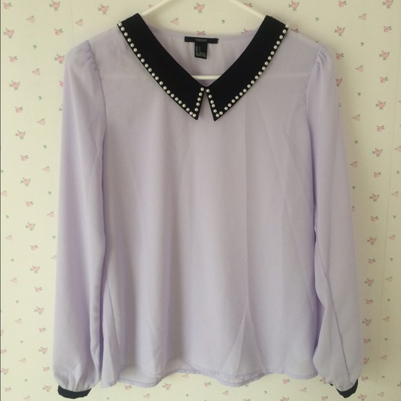 Lavender Peter Pan Collar Top