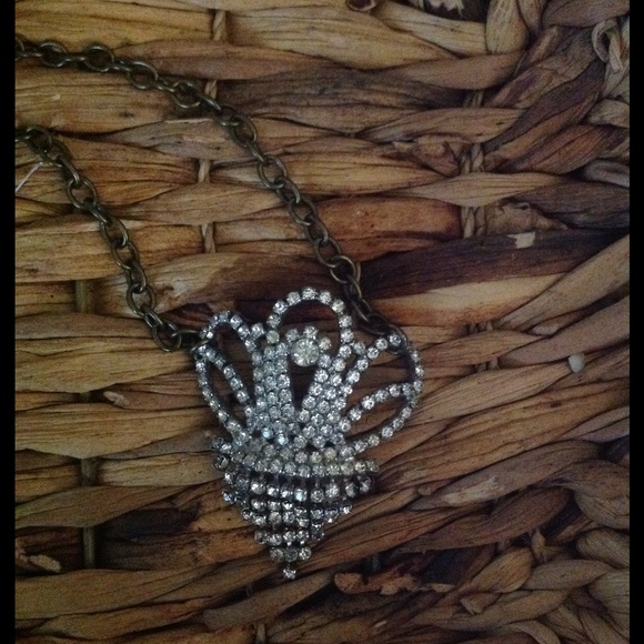 💖SOLD💖Handmade vintage rhinestone necklace - Picture 2 of 4