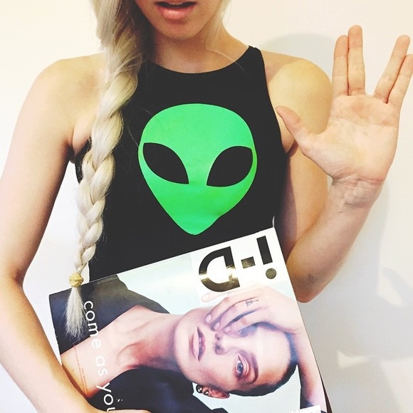 American Apparel Tops - Alien Crop Top