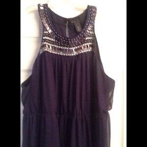 Navy Blue Maxi Dess by Lane Bryant NWOT