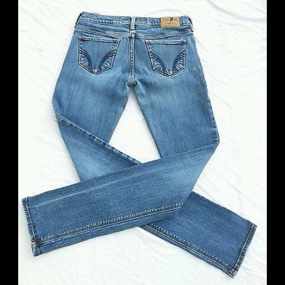 Hollister~Low Rise Stretch Straight Leg Jeans,1R