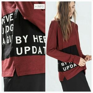 💥SALE💥ZARA "Never Judge A Girl By Her Updates"