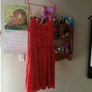 ***DONATED**(Coral Zipper Front Dress
