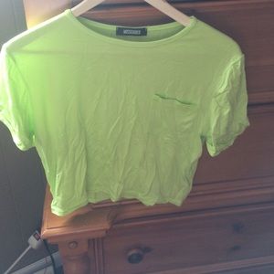 Lime Green Crop Top