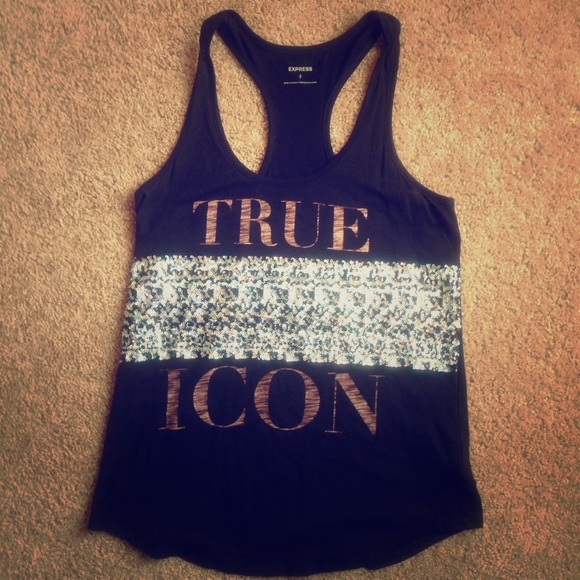 BUNDLE Size S - Express black sequin tank & skirt