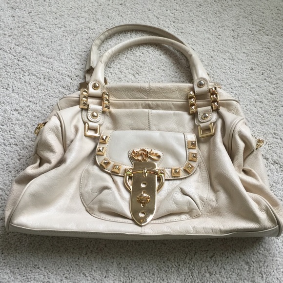 Betsey Johnson beige satchel - Picture 1 of 2