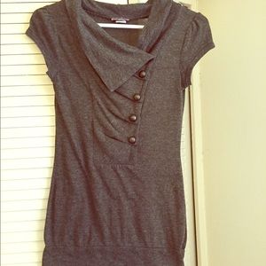 Dark olive green military inspired shirt