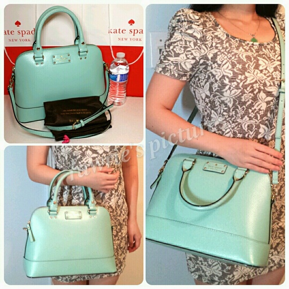 kate spade Handbags - New Kate Spade baby blue domed satchel Final Price