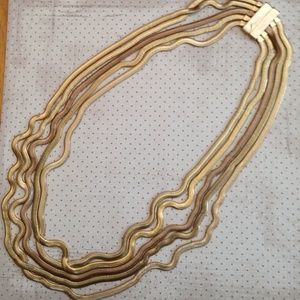 Layered gold necklace