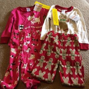 NWT Gymboree PJ Gymmies Holiday collection bundled