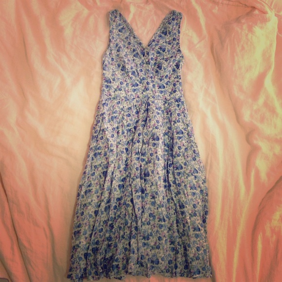 ModCloth pleated flower dress