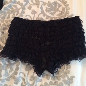 Lace booty shorts