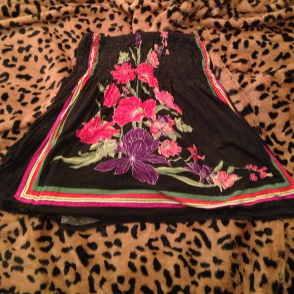 Floral tube top