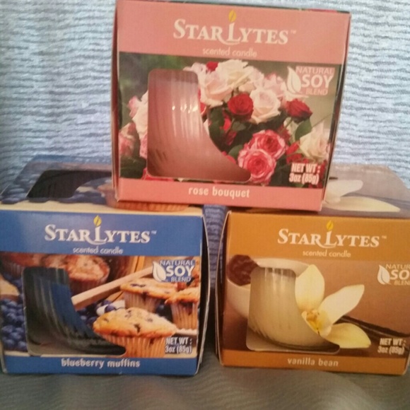 3 Naturalsoystarlytescandles - Picture 1 of 4