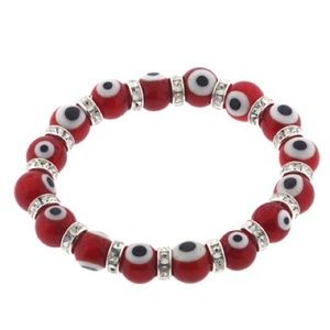 Lucky Evil Eye Protection Rhinestone Bracelet