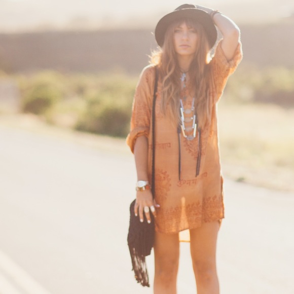 (SOLD) Gypsy Shiva Tunic in Rust