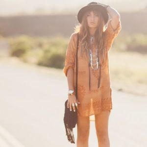 (SOLD) Gypsy Shiva Tunic in Rust